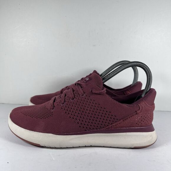 Kizik Lima Red Hands Free Lace Up Shoes Sneakers Women's Size 6.5 - Picture 3 of 9